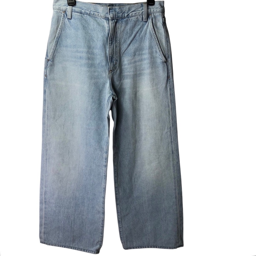 AGOLDE Shona Trouser Jeans Light Wash Blue Women Sz 27 Classic Casual Office - Picture 3 of 9
